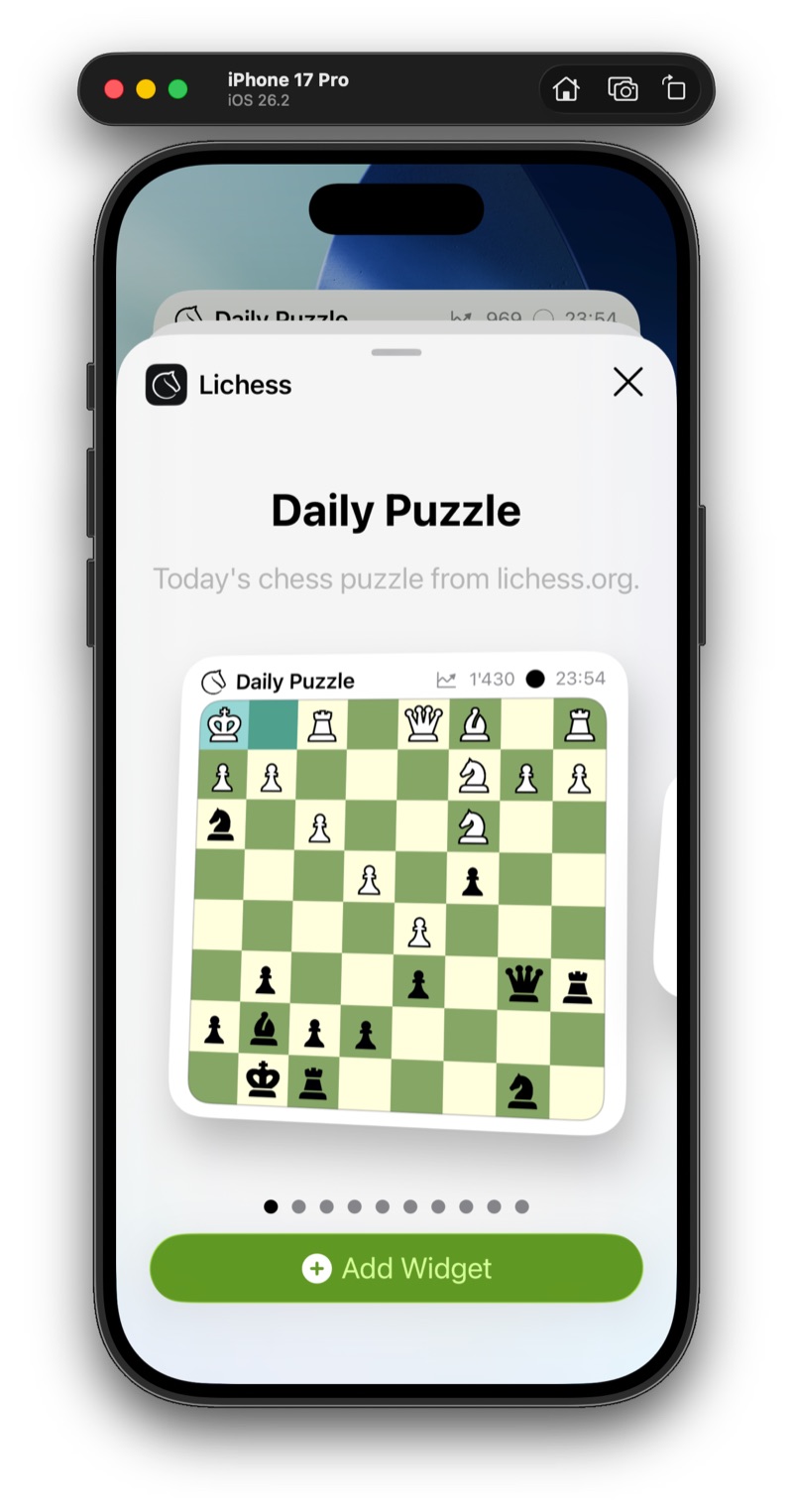Daily Puzzle Widget