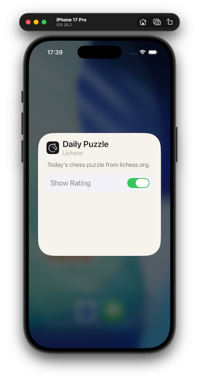 Puzzle Widget Config